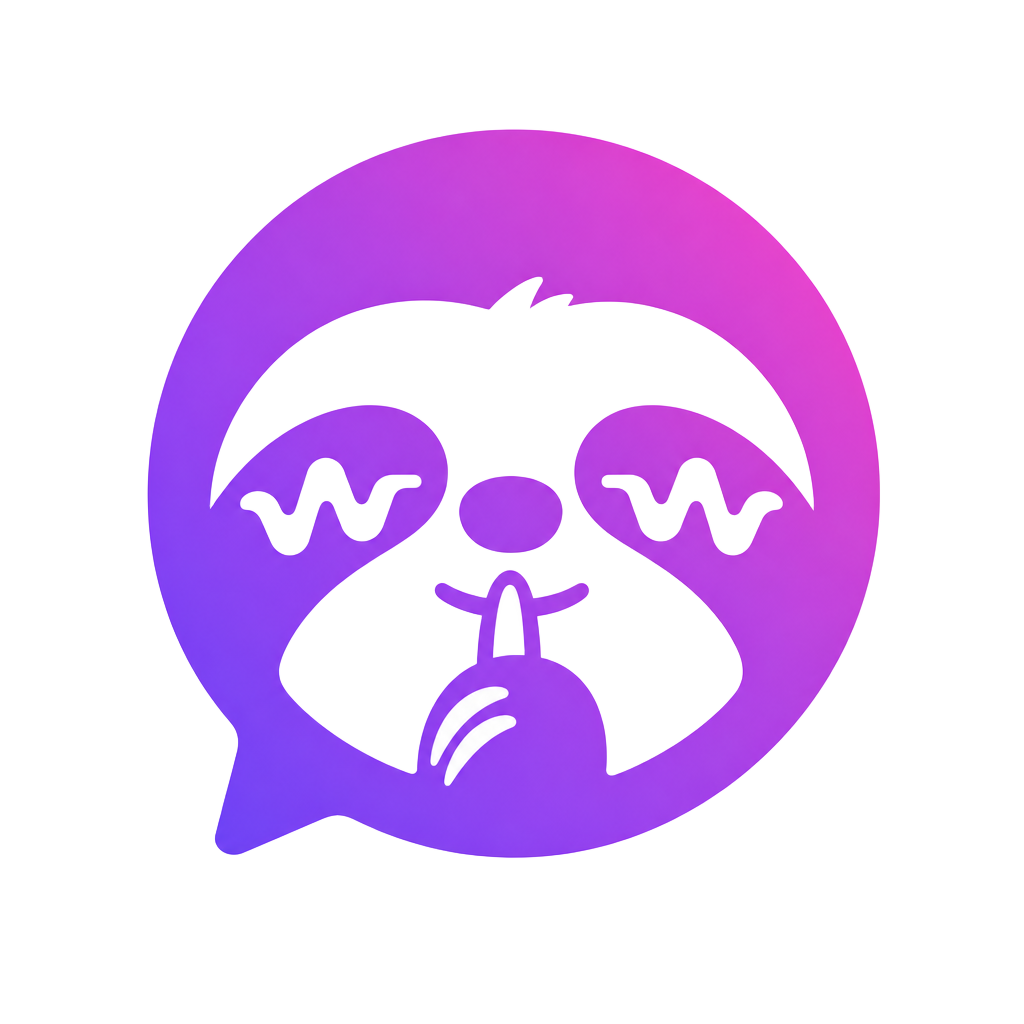 Sloe the WhisperAI sloth icon