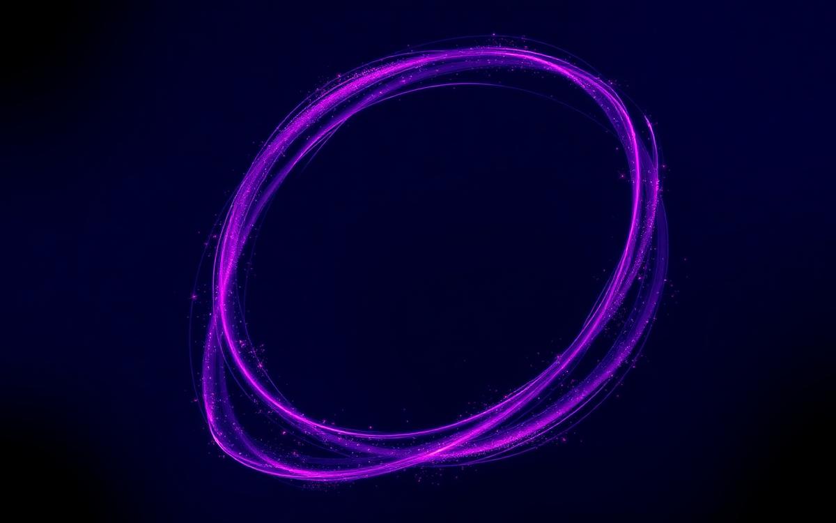 Swirling violet light ring representing AI image generation